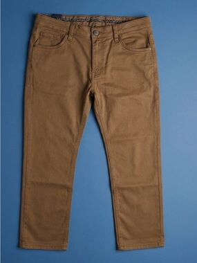 34 Heritage Charisma Comfort Fit Twill Pants 36x32 Coffee Brown Lyocell Blend
